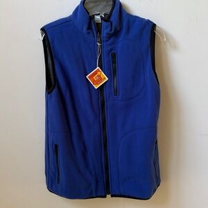 Old Navy Bright Blue Reversible To Gray Vest NWT Boy’s Size 7